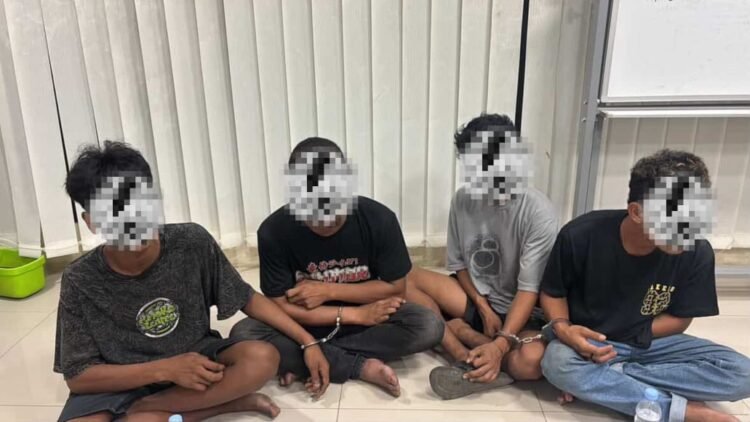 Empat Pemuda Pengeroyokan Diamankan Polisi