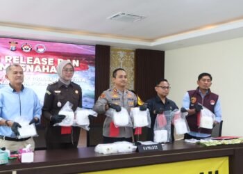 Polres Berau Amankan Sabu 10 Kilogram Dari Kurir