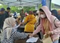 Warga Padati Area Pasar Murah Diarea GOR Pemuda ‎