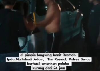 Kurang Dari 24 Jam, Satreskrim Polres Berau Amankan Pelaku Pengancaman dan Perusakan Kantor Pengadilan Negeri Tanjung Redeb