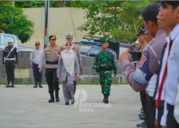 Bupati Berau Sri Juniarsih Mas Pimpin Langsung Apel Gelar Pasukan Operasi Ketupat 2026