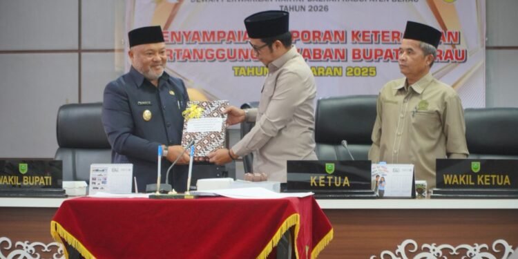LKPJ 2025 Diserahkan ke DPRD, Pemkab Berau Catat Penurunan Kemiskinan