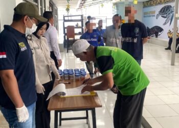 ‎Tes Urine Massal di Rutan Tanjung Redeb, Seluruh Pegawai dan Warga Binaan Negatif Narkoba